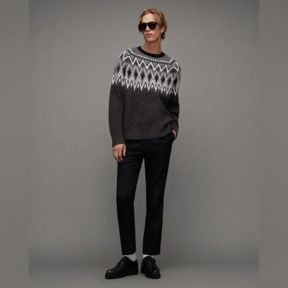ALL SAINTS Wool Ace Fair Isle Oversized Sweater